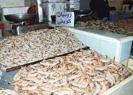Abundance of shrimp, local fish in the market